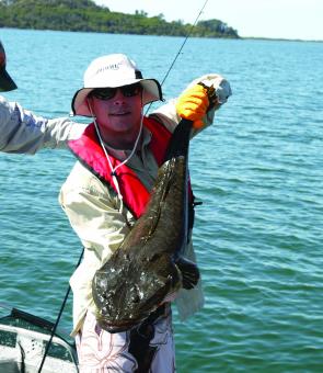 Nice by-catch: Team McCallum’s Bait & Tackle landed this 94cm flathead on Day Two.